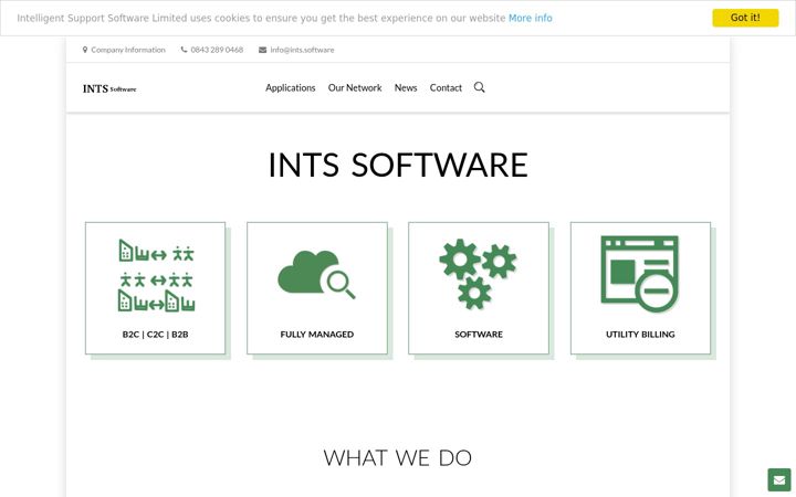 Screenshot of ints.software