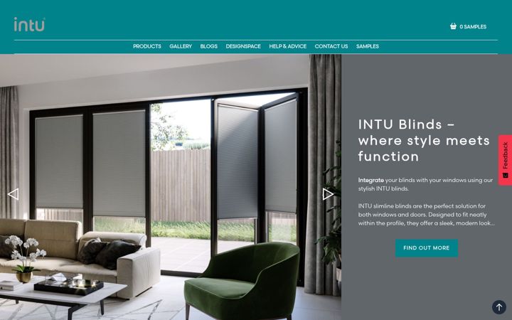 Screenshot of intublinds.co.uk