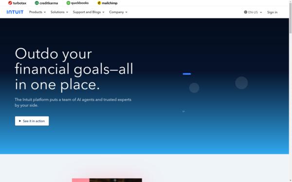 Screenshot of intuit.com