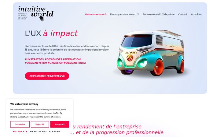 Screenshot of intuitiveworld.fr
