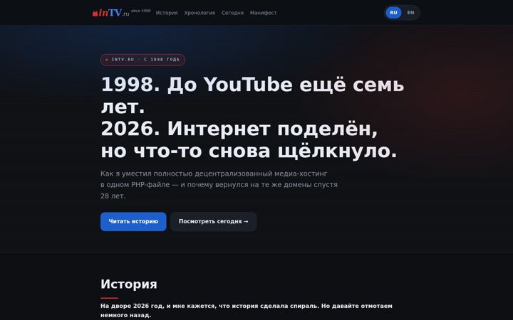 Screenshot of intv.ru