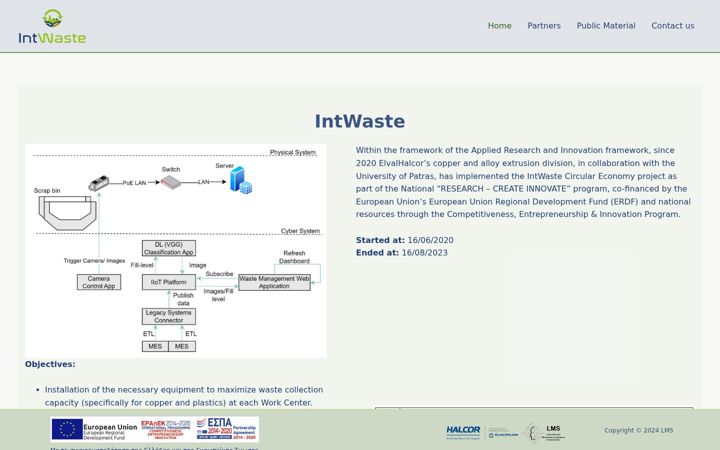 Screenshot of intwaste.gr