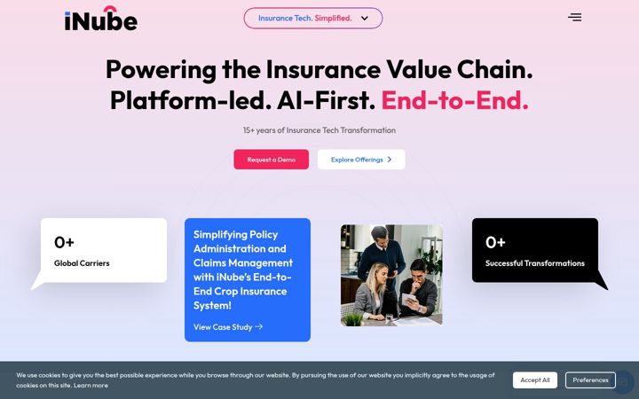 Screenshot of inubesolutions.com
