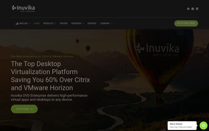 Screenshot of inuvika.com