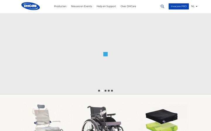 Screenshot of invacare.be