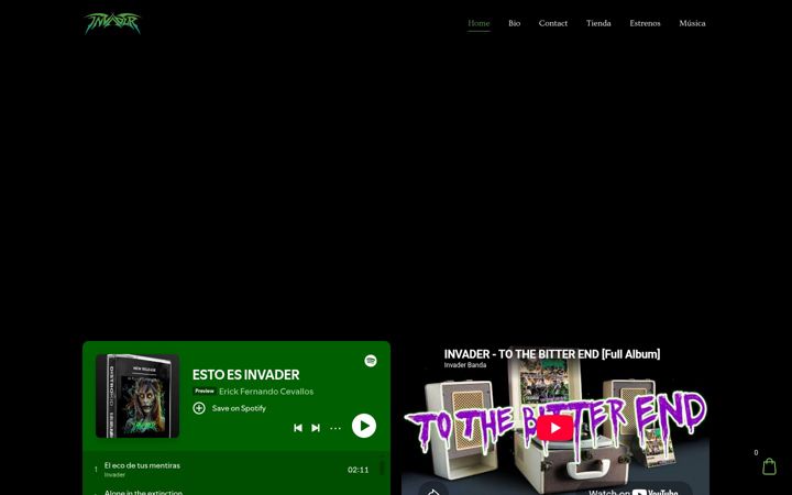 Screenshot of invaderbanda.com