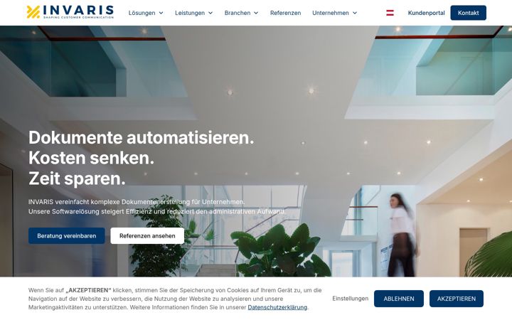 Screenshot of invaris.com