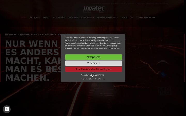 Screenshot of invatec-gmbh.de