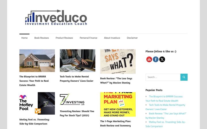 Screenshot of inveduco.com