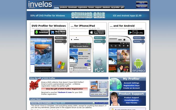 Screenshot of invelos.com