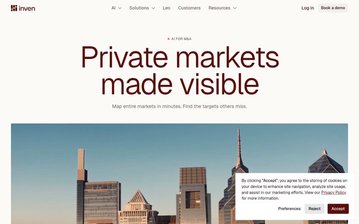 Screenshot of inven.ai