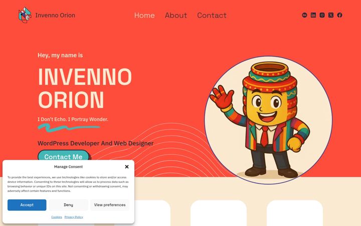 Captura de pantalla de invennoorion.com