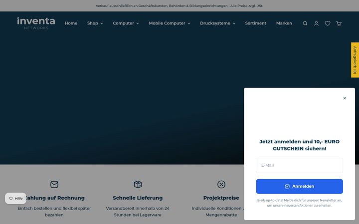 Screenshot of inventa-networks.at