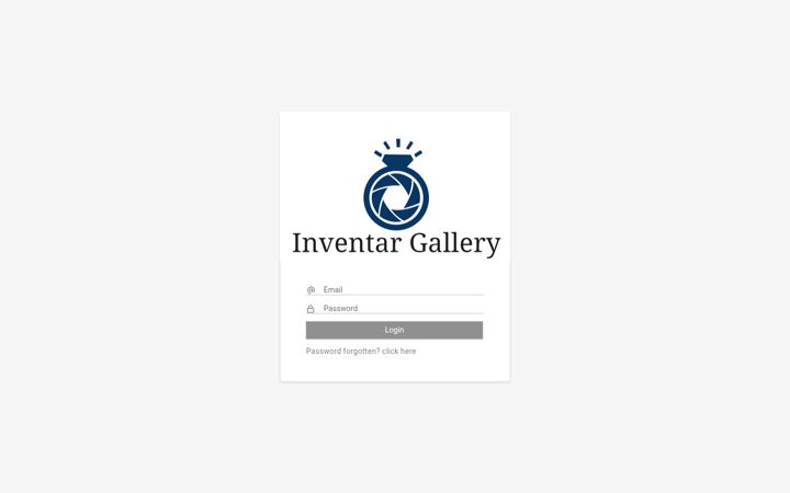 Screenshot of inventar.gallery