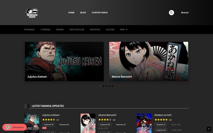 Screenshot of inventariooculto.com