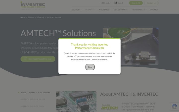 Captura de pantalla de inventecusa.com