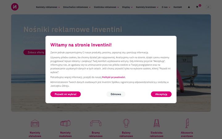 Screenshot of inventini.com