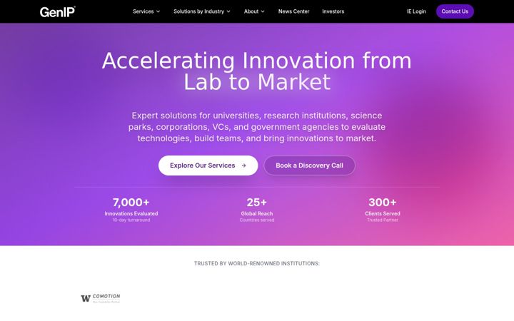 Screenshot of inventionevaluator.com