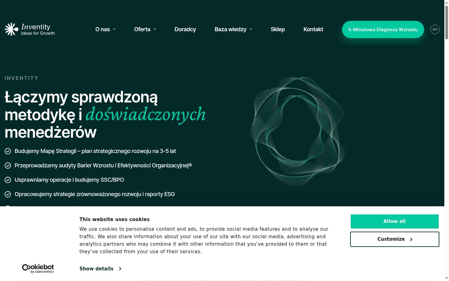Sutikimo reklamjuostės, rodytos prieš bet kokią sąveiką, ekrano kopija