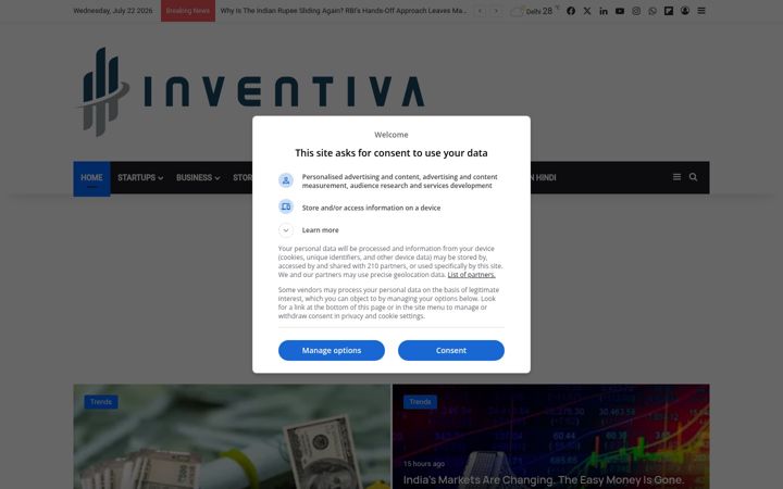 Screenshot of inventiva.co.in