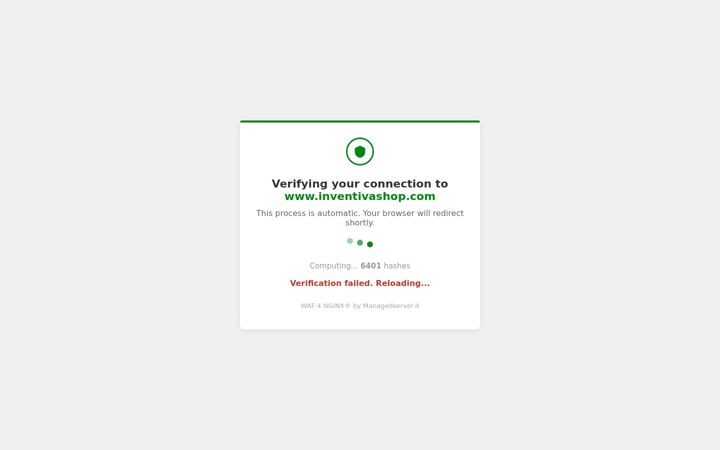 Screenshot of inventivashop.com