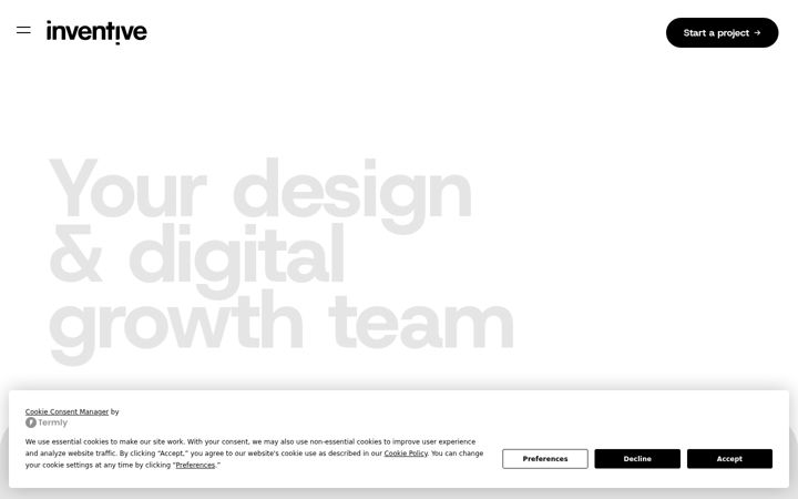 Screenshot of inventivedesign.co.uk