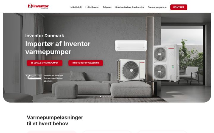 Kuvakaappaus sivustosta inventordanmark.dk