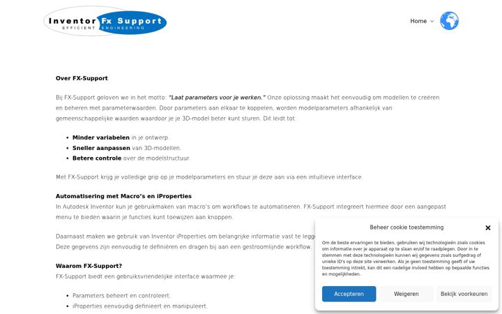 Screenshot of inventorfxsupport.com