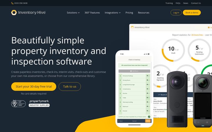 Screenshot of inventoryhive.co.uk