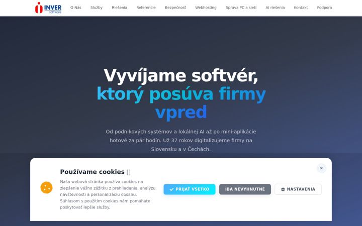 Screenshot of inver.sk