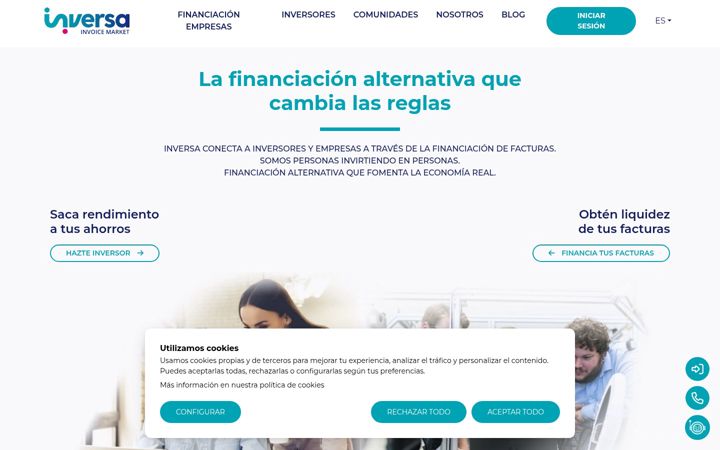 Screenshot of inversa.es