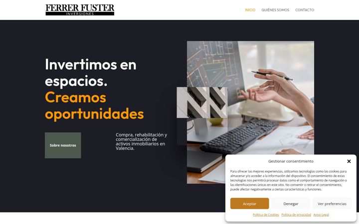 Screenshot of inversionesferrerfuster.com