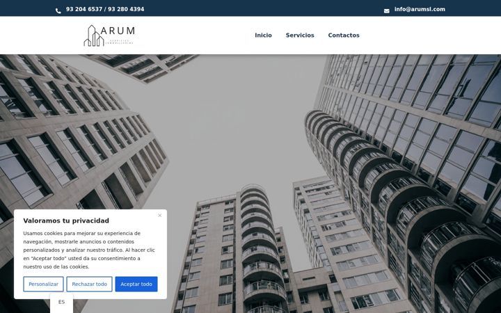 Screenshot of inversionsarum.com