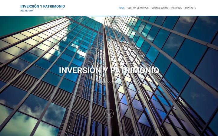 Screenshot of inversionypatrimonio.com