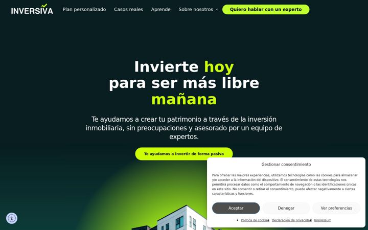 Screenshot stránky inversiva.com