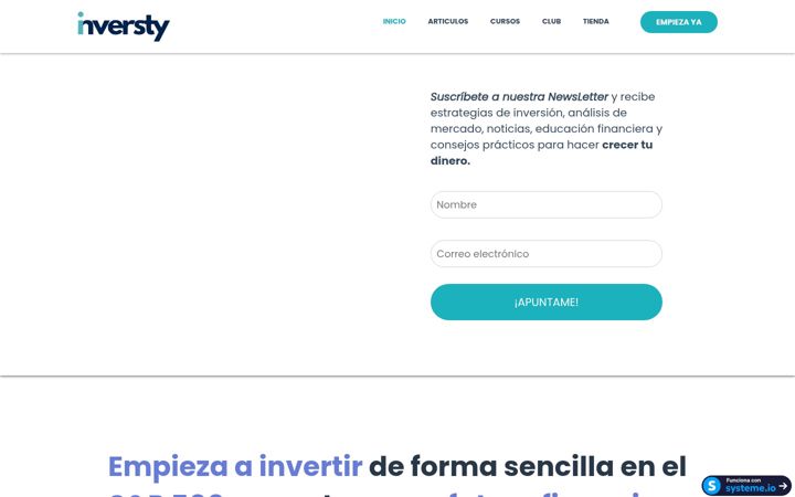 Screenshot of inversty.com