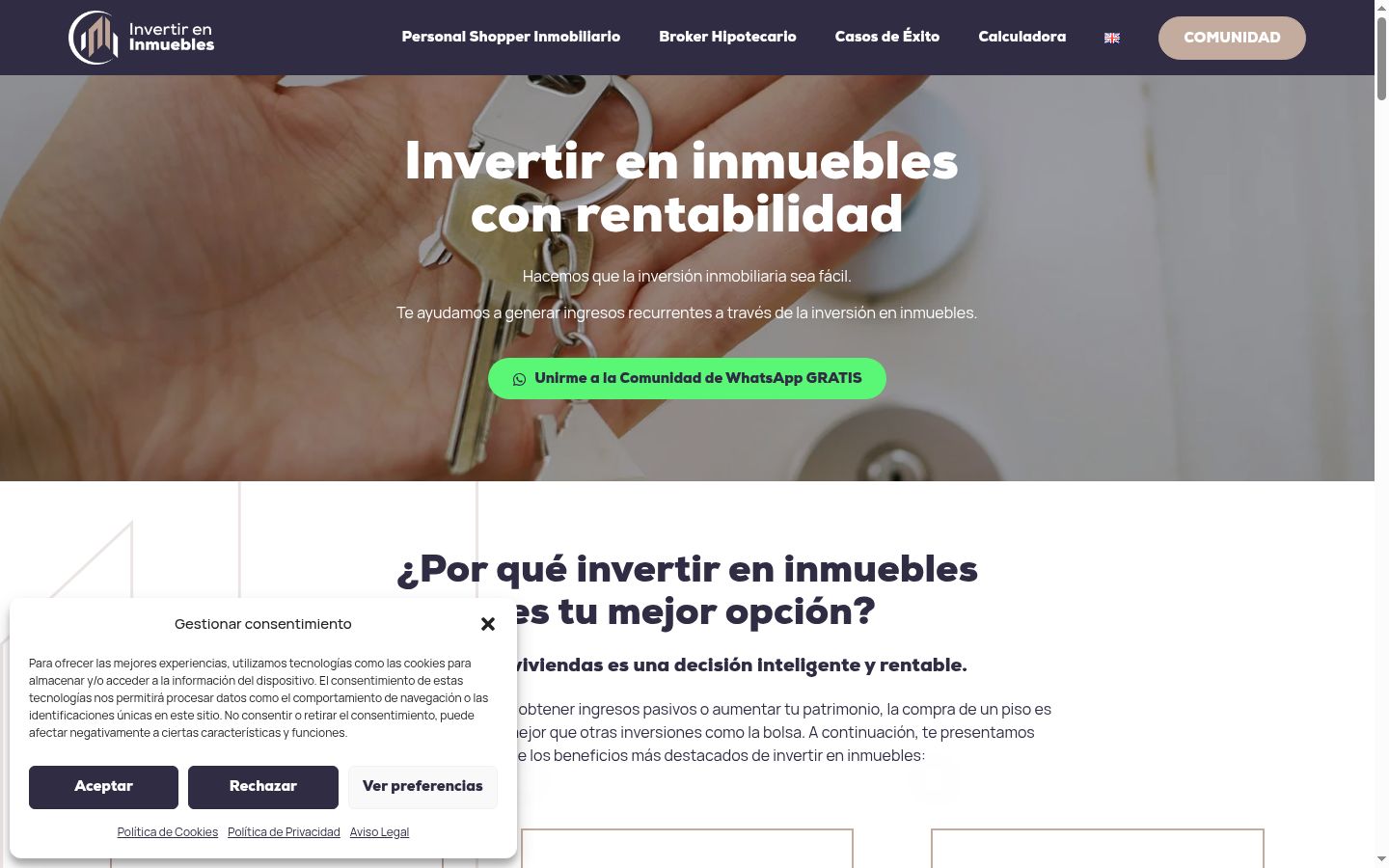 Screenshot tal-banner tal-kunsens muri qabel kwalunkwe interazzjoni
