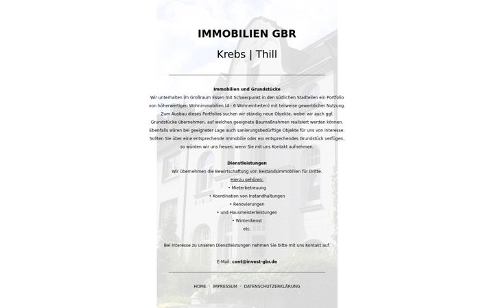 Screenshot of invest-gbr.de