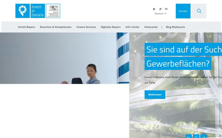 Screenshot of invest-in-bavaria.com