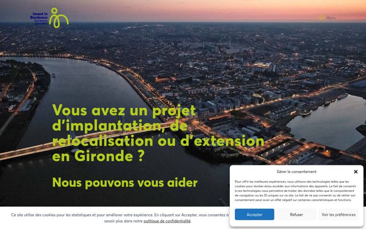 Screenshot of invest-in-bordeaux.fr