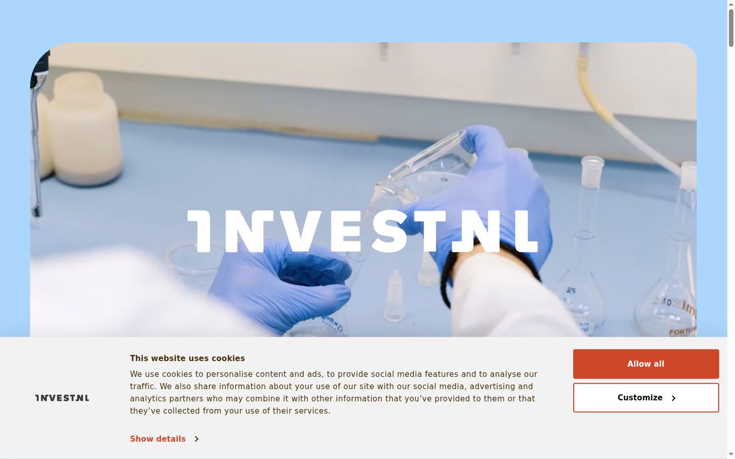 Screenshot des Einwilligungsbanners vor jeglicher Interaktion
