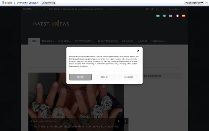 Screenshot of invest4news.com.br