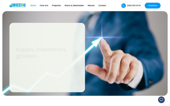 Captura de pantalla de invest4u.nl