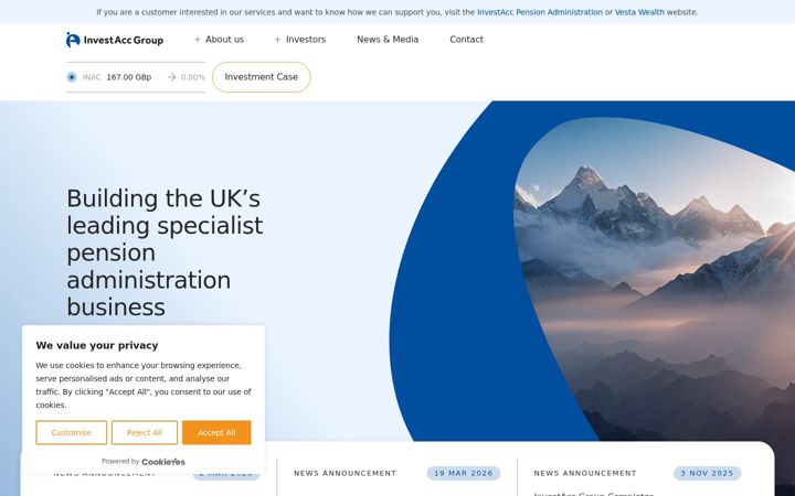 Screenshot of investaccgroup.com