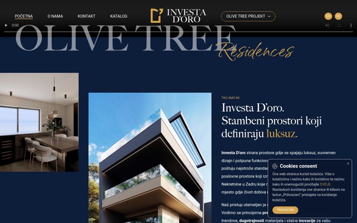 Screenshot of investadoro.hr