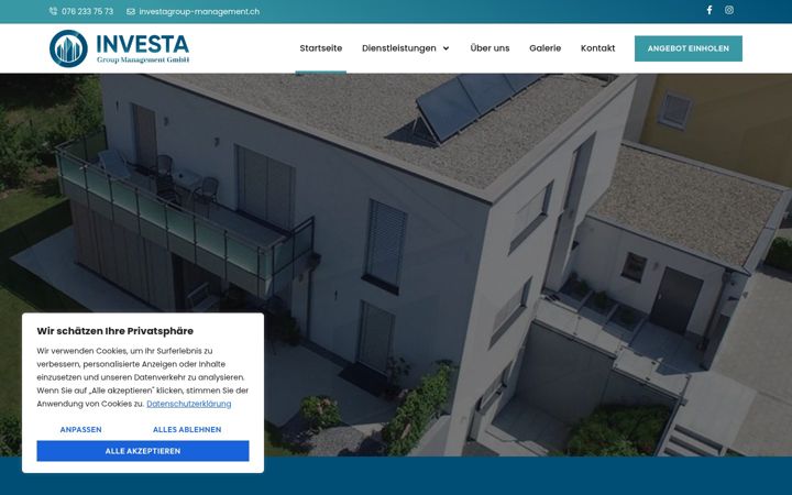 Screenshot of investagroup-management.ch