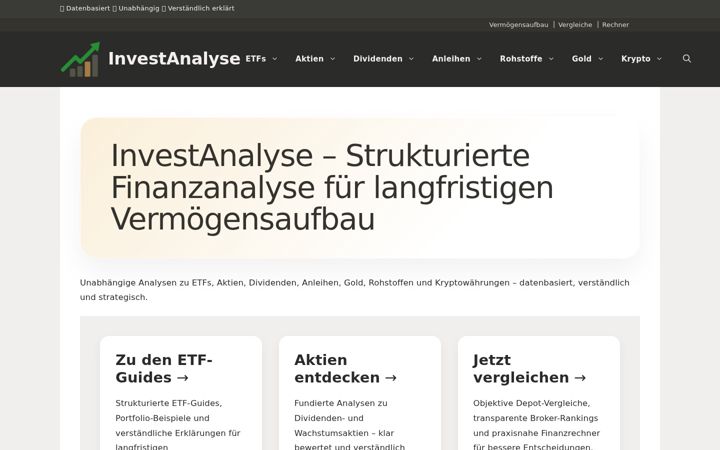 Screenshot of investanalyse.de