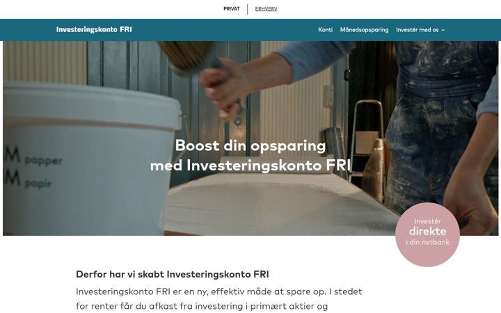 Zrzut ekranu investeringskontofri.dk