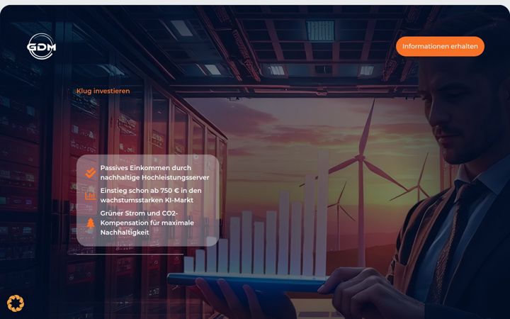 Screenshot of investieren-in-ki.com