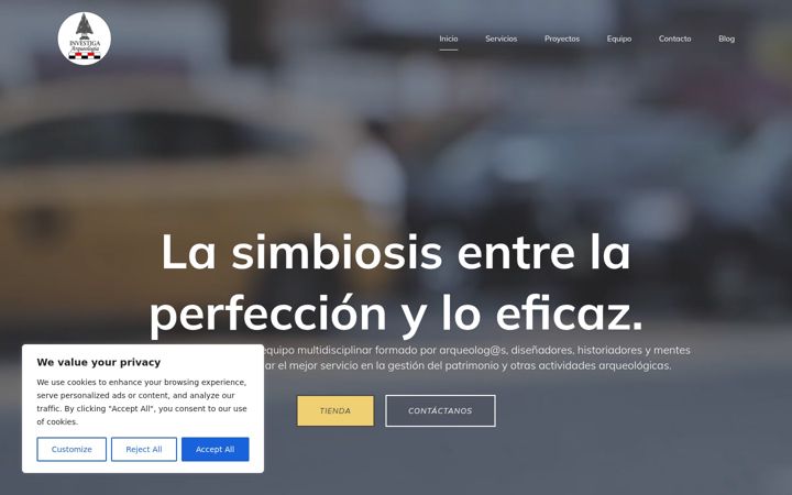 Screenshot of investiga-arqueologia.es